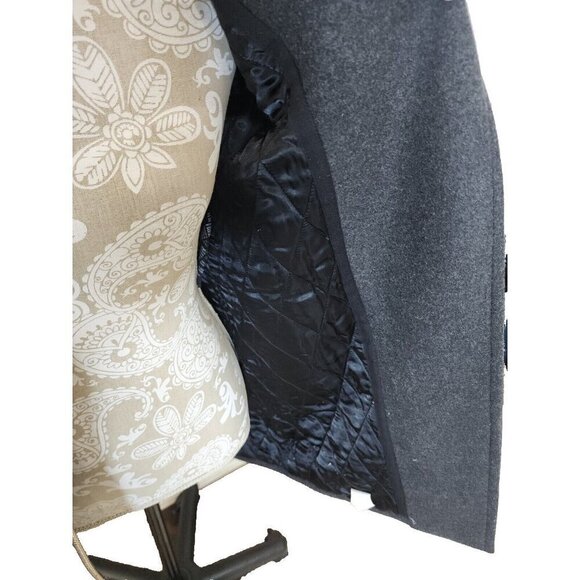 Aritzia Wilfred Free Coat Charcoal Gray Wool Cashmere Moto Fei Women's Small - Picture 8 of 11